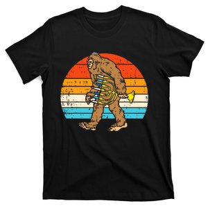 Jewish Bigfoot Sasquatch Menorah Hanukkah Chanukah PJs  T-Shirt