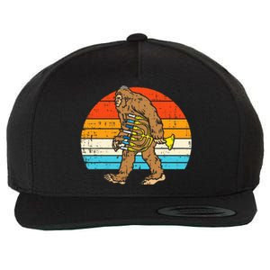 Jewish Bigfoot Sasquatch Menorah Hanukkah Chanukah PJs  Wool Snapback Cap