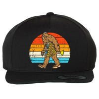 Jewish Bigfoot Sasquatch Menorah Hanukkah Chanukah PJs  Wool Snapback Cap