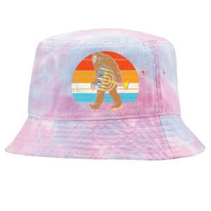 Jewish Bigfoot Sasquatch Menorah Hanukkah Chanukah PJs  Tie-Dyed Bucket Hat