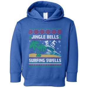 Jingle Bells Surfing Swells Ugly Christmas Funny Great Gift Toddler Hoodie