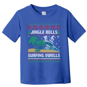 Jingle Bells Surfing Swells Ugly Christmas Funny Great Gift Toddler T-Shirt