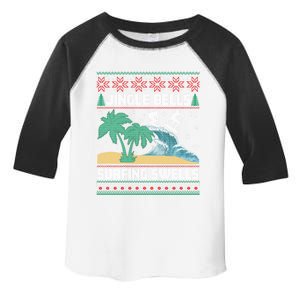 Jingle Bells Surfing Swells Ugly Christmas Funny Great Gift Toddler Fine Jersey T-Shirt