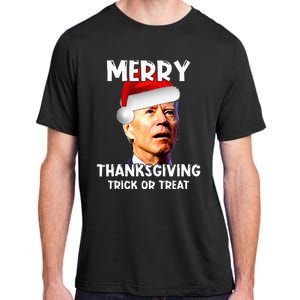 Joe Biden Santa Hat Merry Thanksgiving Christmas Adult ChromaSoft Performance T-Shirt