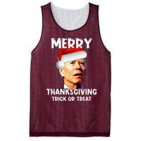 Joe Biden Santa Hat Merry Thanksgiving Christmas Mesh Reversible Basketball Jersey Tank