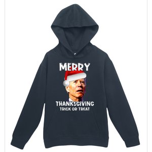 Joe Biden Santa Hat Merry Thanksgiving Christmas Urban Pullover Hoodie