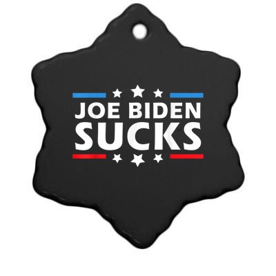 Joe Biden Sucks, Anti Biden Ceramic Star Ornament