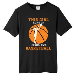 Jesus Basketball Sayings Christian Gifts Teen Girl Graphic Tall Fusion ChromaSoft Performance T-Shirt