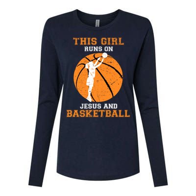 Jesus Basketball Sayings Christian Gifts Teen Girl Graphic Womens Cotton Relaxed Long Sleeve T-Shirt