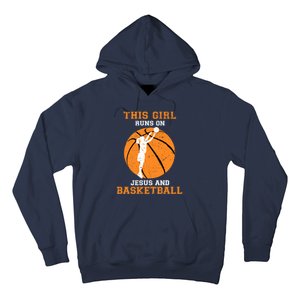 Jesus Basketball Sayings Christian Gifts Teen Girl Graphic Hoodie