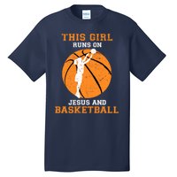 Jesus Basketball Sayings Christian Gifts Teen Girl Graphic Tall T-Shirt