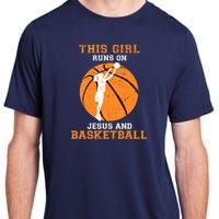 Jesus Basketball Sayings Christian Gifts Teen Girl Graphic Adult ChromaSoft Performance T-Shirt