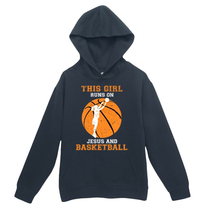 Jesus Basketball Sayings Christian Gifts Teen Girl Graphic Urban Pullover Hoodie