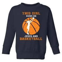 Jesus Basketball Sayings Christian Gifts Teen Girl Graphic Toddler Sweatshirt