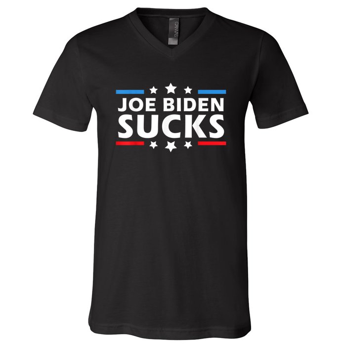 Joe Biden Sucks, Anti Biden V-Neck T-Shirt