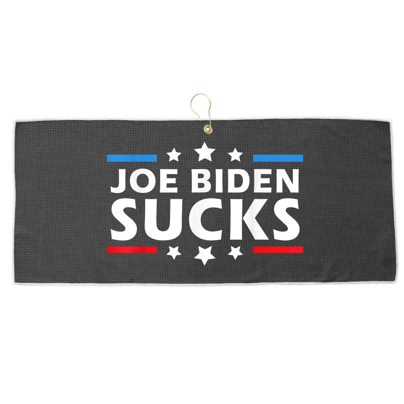 Joe Biden Sucks, Anti Biden Large Microfiber Waffle Golf Towel