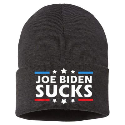 Joe Biden Sucks, Anti Biden Sustainable Knit Beanie