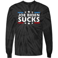 Joe Biden Sucks, Anti Biden Tie-Dye Long Sleeve Shirt