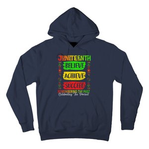 Juneteenth Believe Succeed Remembering The Past African Hoodie