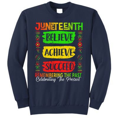 Juneteenth Believe Succeed Remembering The Past African Sweatshirt