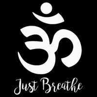 Just Breathe Spiritual Yoga Symbol Namaste Womens Tank Top