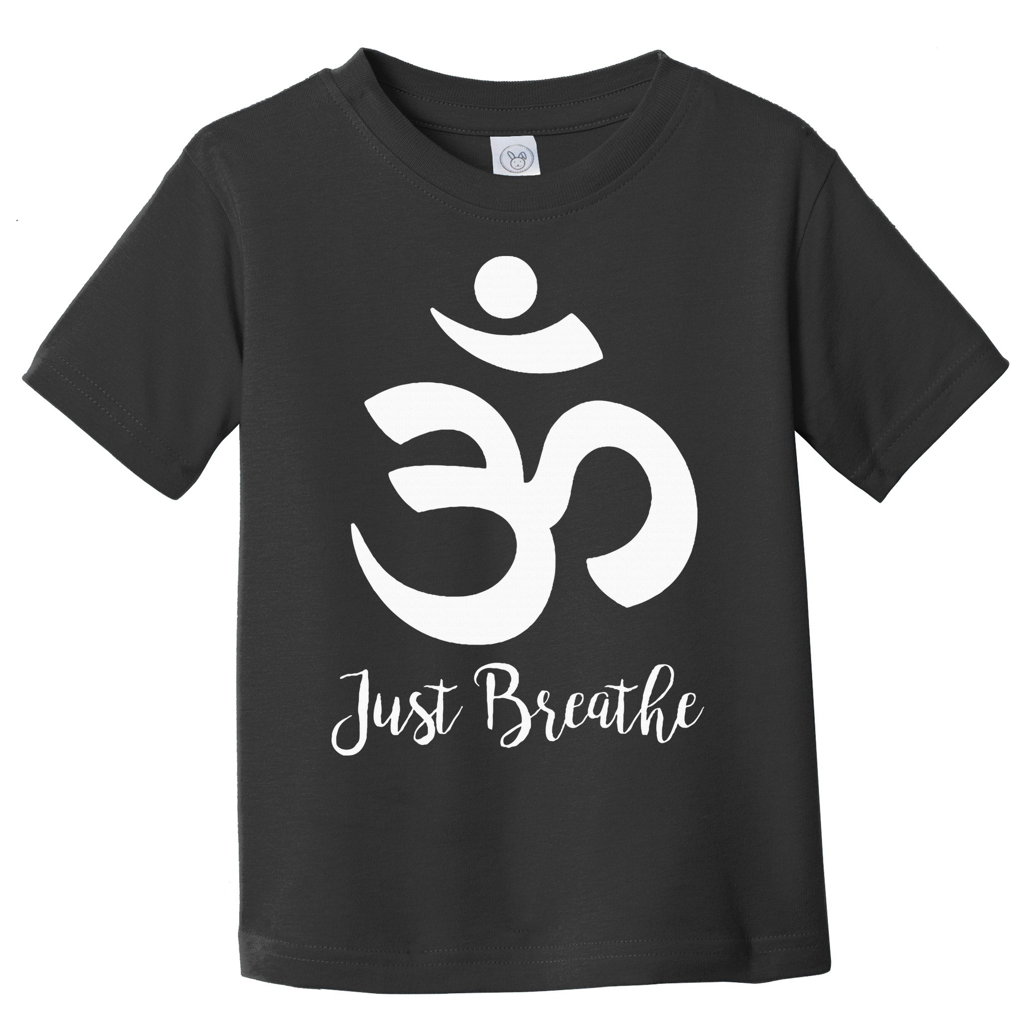 Just Breathe Spiritual Yoga Symbol Namaste Toddler T-Shirt