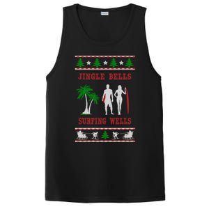 Jingle Bells Surfing Wells Ugly Christmas PosiCharge Competitor Tank