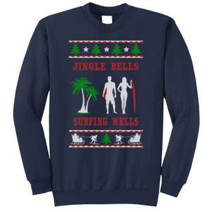 Jingle Bells Surfing Wells Ugly Christmas Sweatshirt