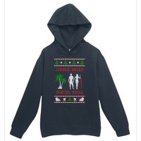 Jingle Bells Surfing Wells Ugly Christmas Urban Pullover Hoodie