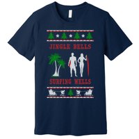 Jingle Bells Surfing Wells Ugly Christmas Premium T-Shirt