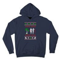 Jingle Bells Surfing Wells Ugly Christmas Tall Hoodie