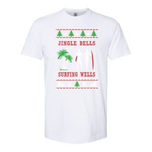 Jingle Bells Surfing Wells Ugly Christmas Softstyle CVC T-Shirt