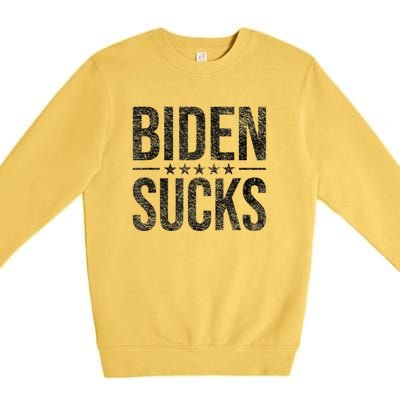 JOE BIDEN SUCKS ANTI BIDEN Premium Crewneck Sweatshirt