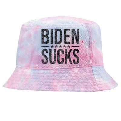 JOE BIDEN SUCKS ANTI BIDEN Tie-Dyed Bucket Hat