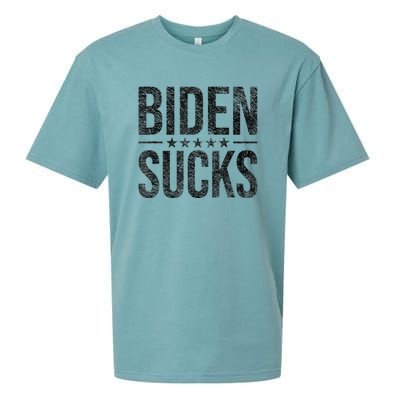 JOE BIDEN SUCKS ANTI BIDEN Sueded Cloud Jersey T-Shirt