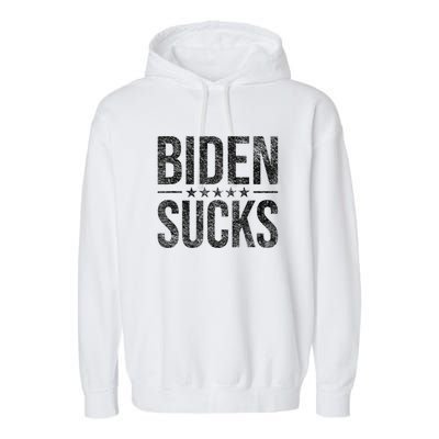 JOE BIDEN SUCKS ANTI BIDEN Garment-Dyed Fleece Hoodie