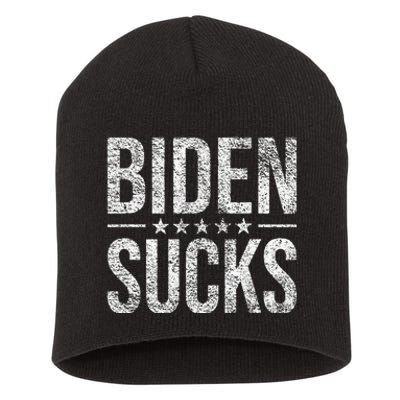 Joe Biden Sucks Anti Biden Short Acrylic Beanie