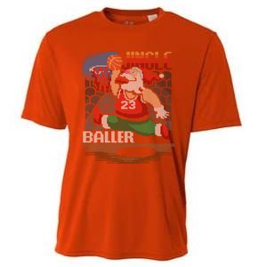 Jingle Baller Santa Claus Basketball Ugly Christmas Gift Cooling Performance Crew T-Shirt