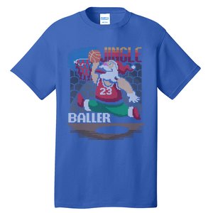 Jingle Baller Santa Claus Basketball Ugly Christmas Gift Tall T-Shirt