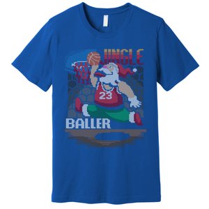 Jingle Baller Santa Claus Basketball Ugly Christmas Gift Premium T-Shirt