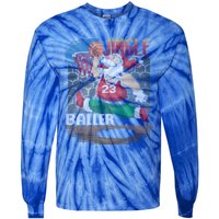 Jingle Baller Santa Claus Basketball Ugly Christmas Gift Tie-Dye Long Sleeve Shirt