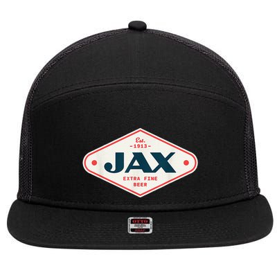 Jax Beer Style 7 Panel Mesh Trucker Snapback Hat