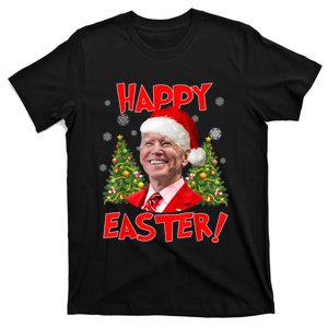 Joe Biden Santa Confused Happy Easter Funny Ugly Christmas T-Shirt