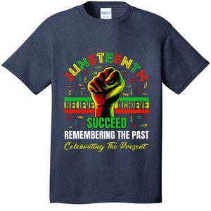 Juneteenth Believe Succeed Remembering The Past Affrican T-Shirt