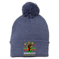 Juneteenth Believe Succeed Remembering The Past Affrican Pom Pom 12in Knit Beanie