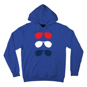 Joe Biden Sunglasses Red White Blue Fun Political Campaign Gift Hoodie