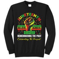 Juneteenth Believe Succeed Remembering The Past Affrican Sweatshirt