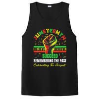 Juneteenth Believe Succeed Remembering The Past Affrican PosiCharge Competitor Tank