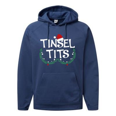 Jingle Balls Tinsel Tits Couples Christmas Matching Couple Gift Performance Fleece Hoodie