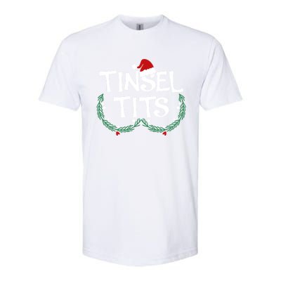 Jingle Balls Tinsel Tits Couples Christmas Matching Couple Gift Softstyle CVC T-Shirt